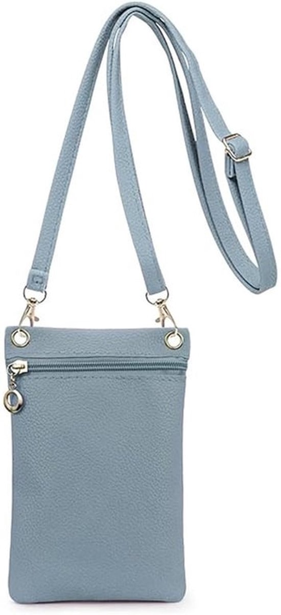Schoudertas Dames - Zacht PU-leer - Mini-Crossbody - Afneembare Verstelbare Riem - Compact 19x12,5 cm - Hoogwaardige Afwerking - Crossbodytas