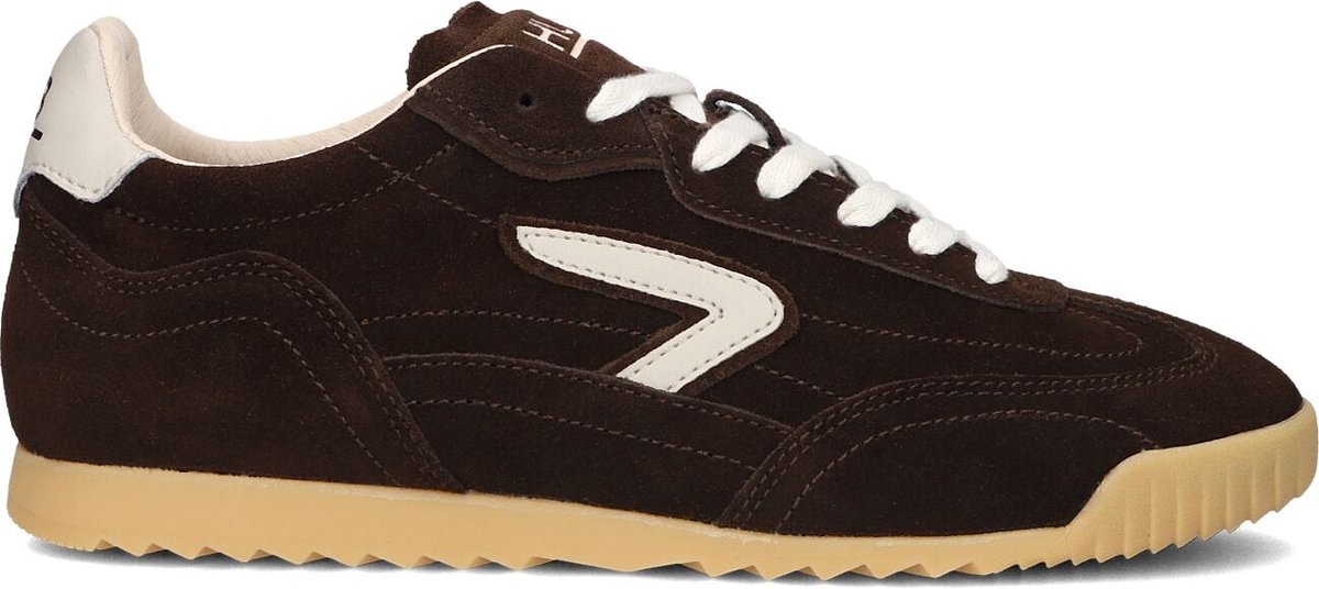 HUB Heren Lage sneakers Dayton - Bruin - Suède - Maat 44