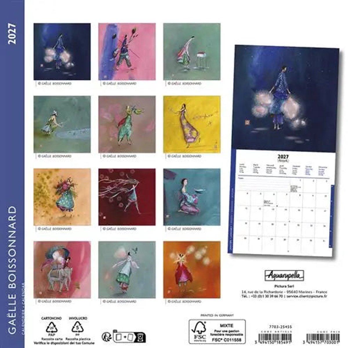 Gaelle Boissonnard Kalender 2027 Mini
