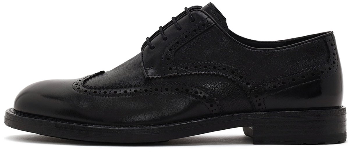 DERIMOD Brogue Derby Schoenen Leren Brogue Derby Schoenen