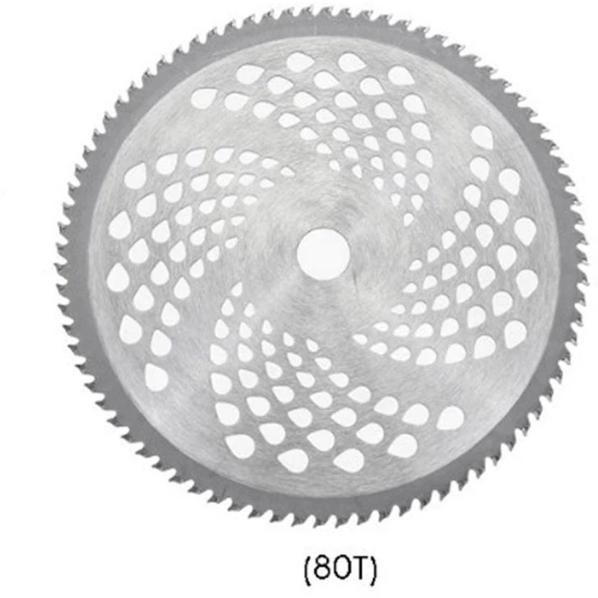 Hardmetalen cirkelzaagblad voor bosmaaiers - 255 x 25,4 mm - 80 tanden - bosmaaierzaagblad - accessoires voor grasmaaiers - universeel tuingereedschap
