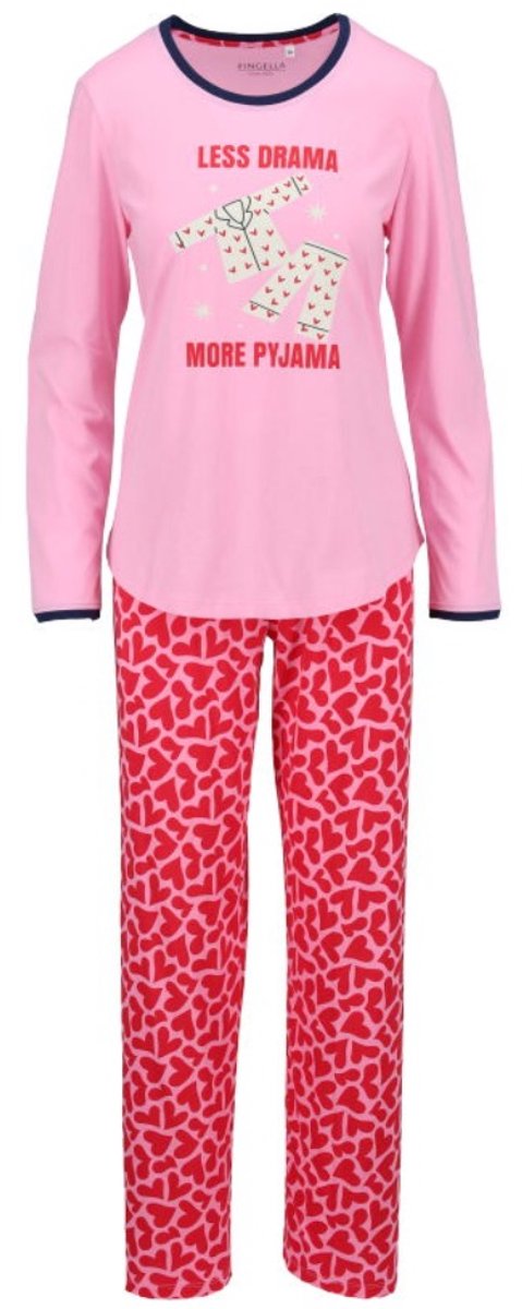 Ringella Katoenen dames pyjama anjer Ringella - Roze - Maat - 46