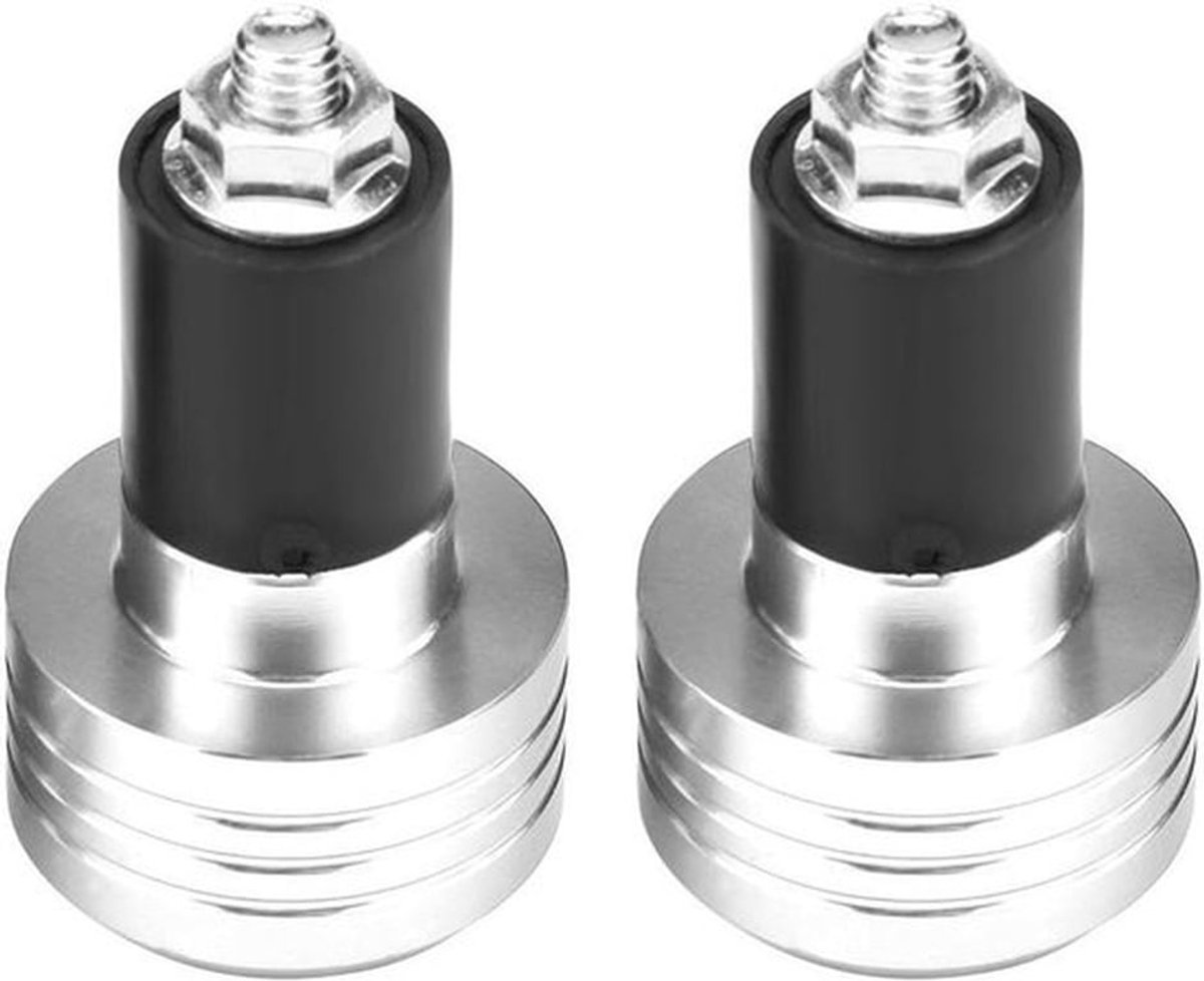 Stuuruiteinden Anti-Vibratie 22mm Aluminium Motorfiets Handvat (Zilver) met Universeel Ontwerp