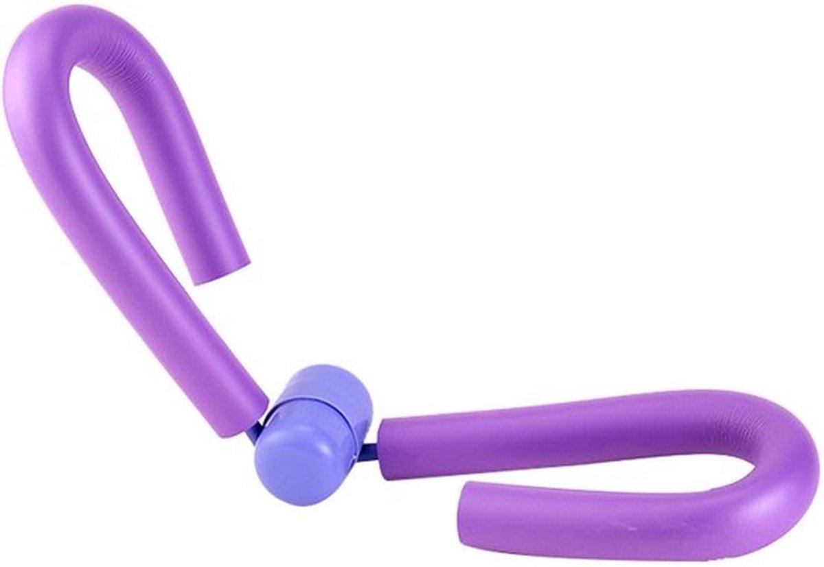 Multifunctionele dijbeentrainer, beentrainer, apparaat voor het vormen van gymnastiekspieren, dijbeentrainer, krachttrainer voor de benen, paars.