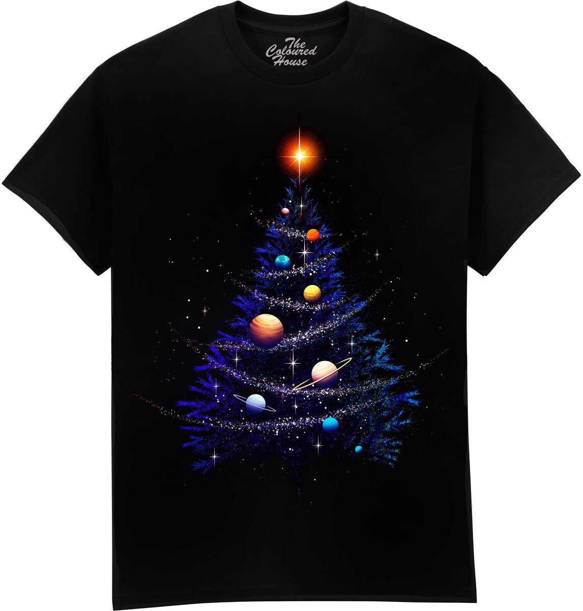 Kerstmis Christmas Cosmos The Coloured House T-shirt L