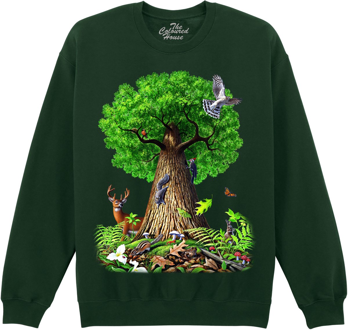 Levensboom Dieren Tree Of Life Animals The Coloured House Sweater XL