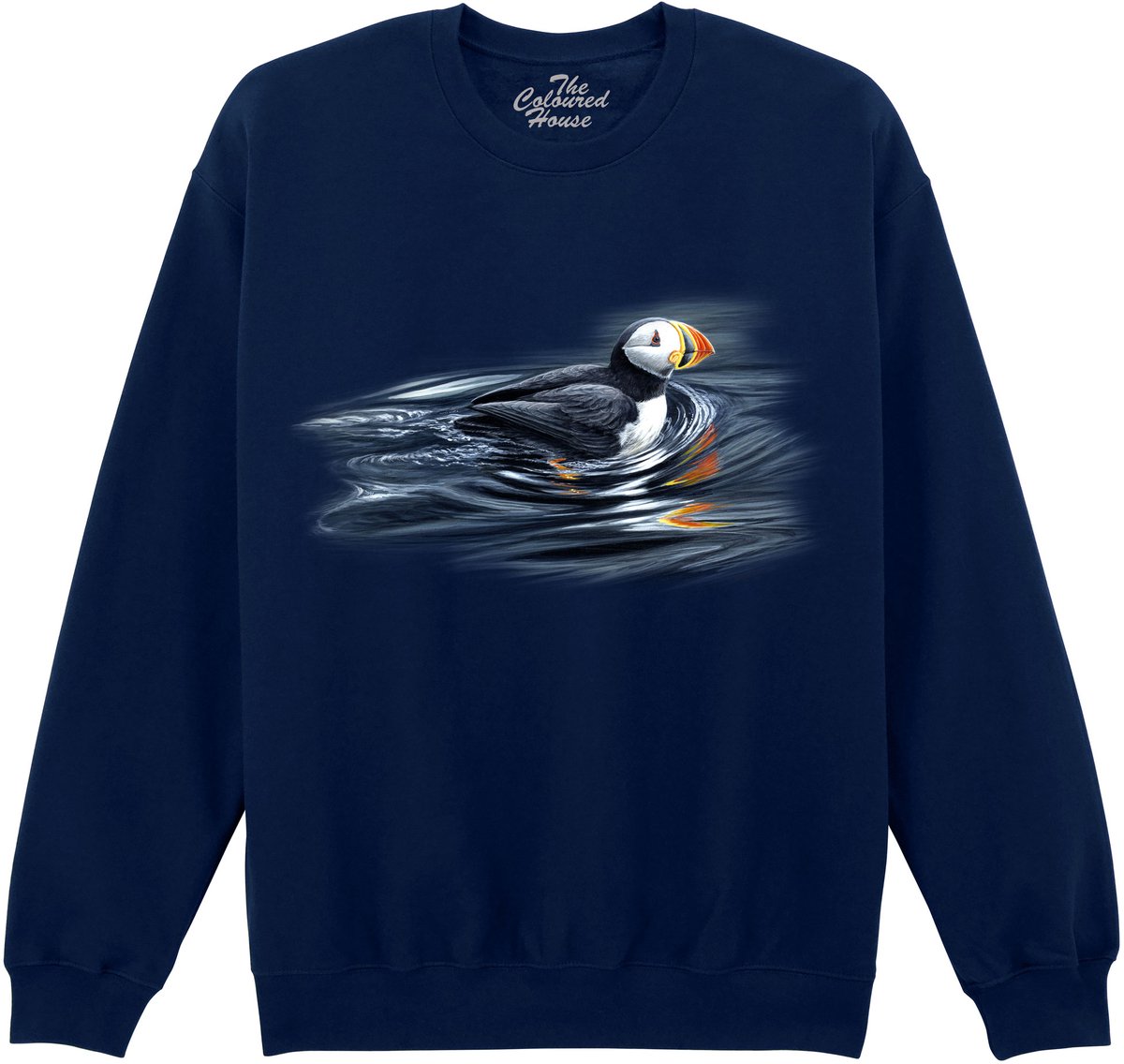 Papegaaiduiker Swimming Puffin The Coloured House Sweater S