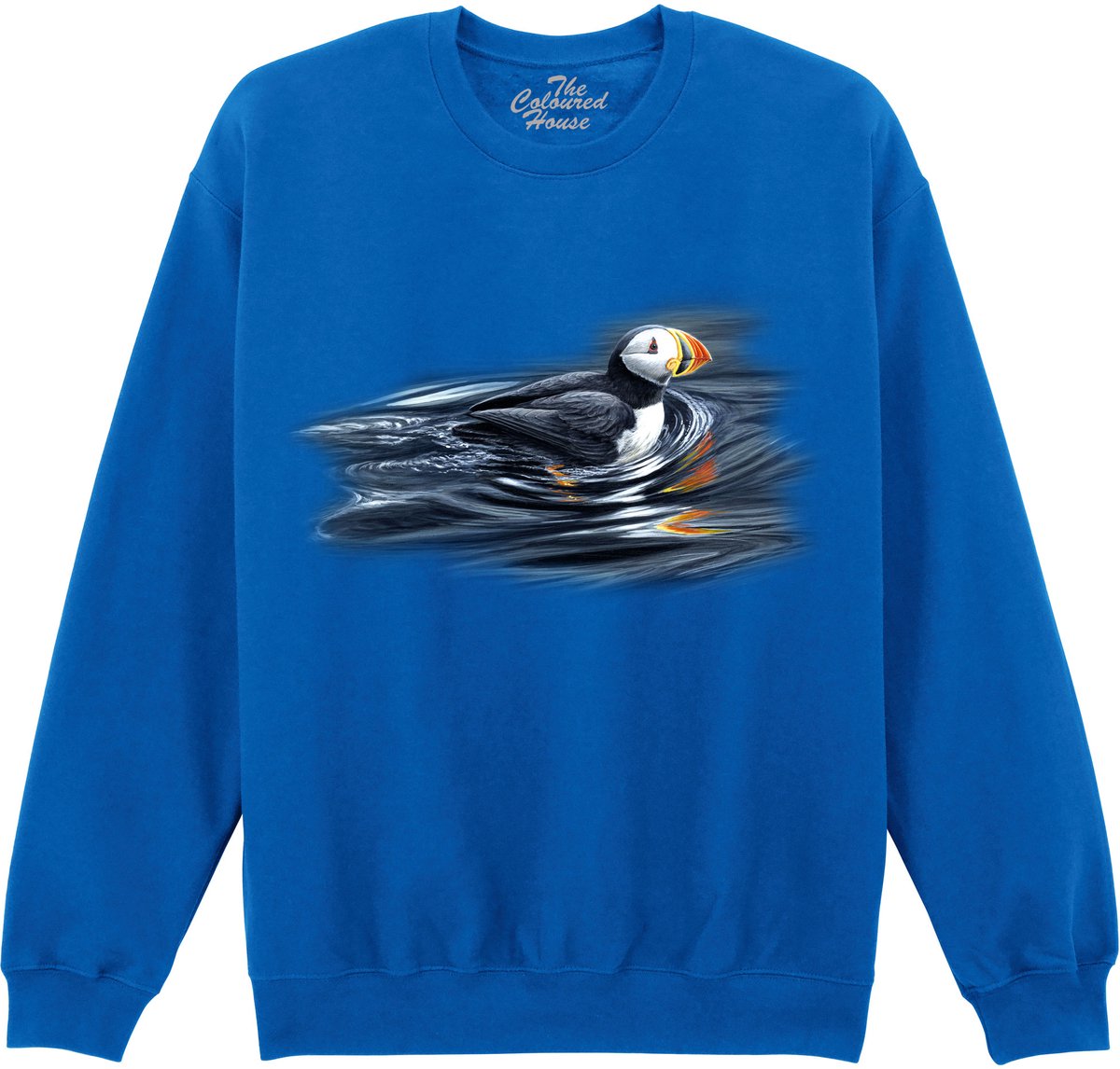 Papegaaiduiker Swimming Puffin The Coloured House Sweater 3XL
