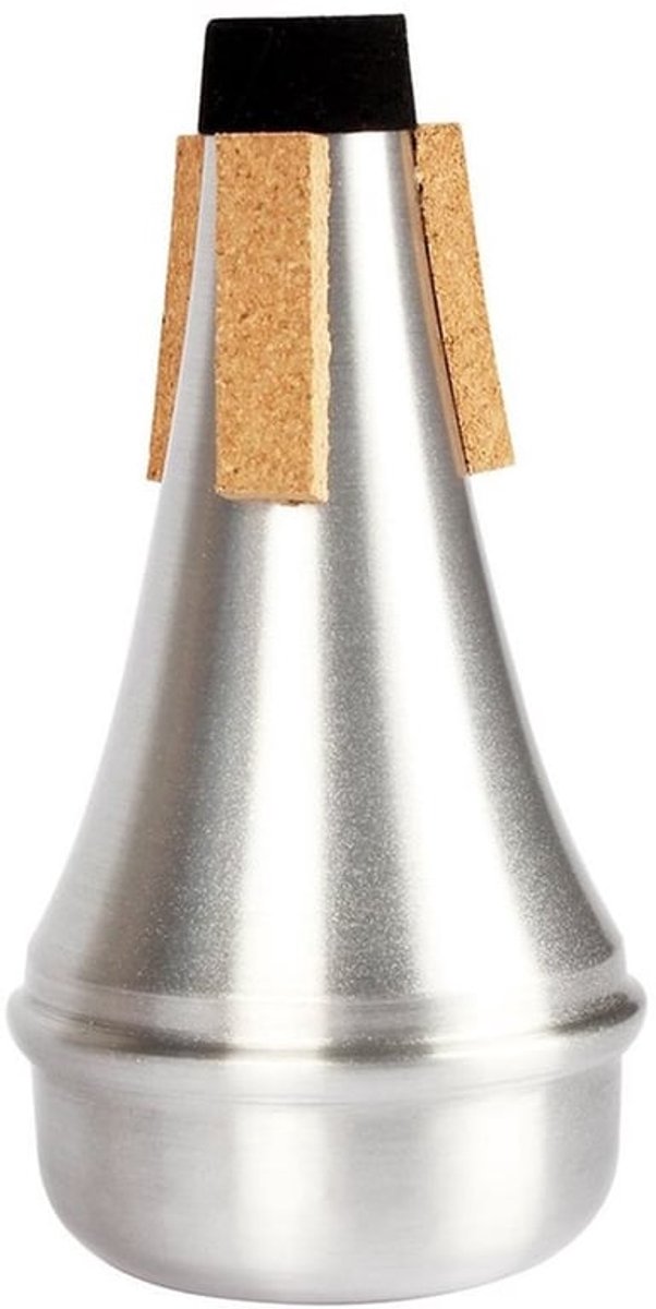 Trompetdemper - Aluminiumdemper - Compact en Lichtgewicht - Zilver - Geluidsdemping - Ideaal voor Trompettisten - Mini-Demper