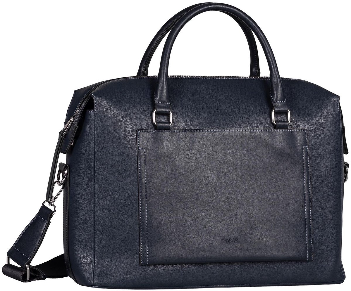 Gabor business tas schoudertas met laptopvak Emine Business Bag Dark Blue donkerblauw