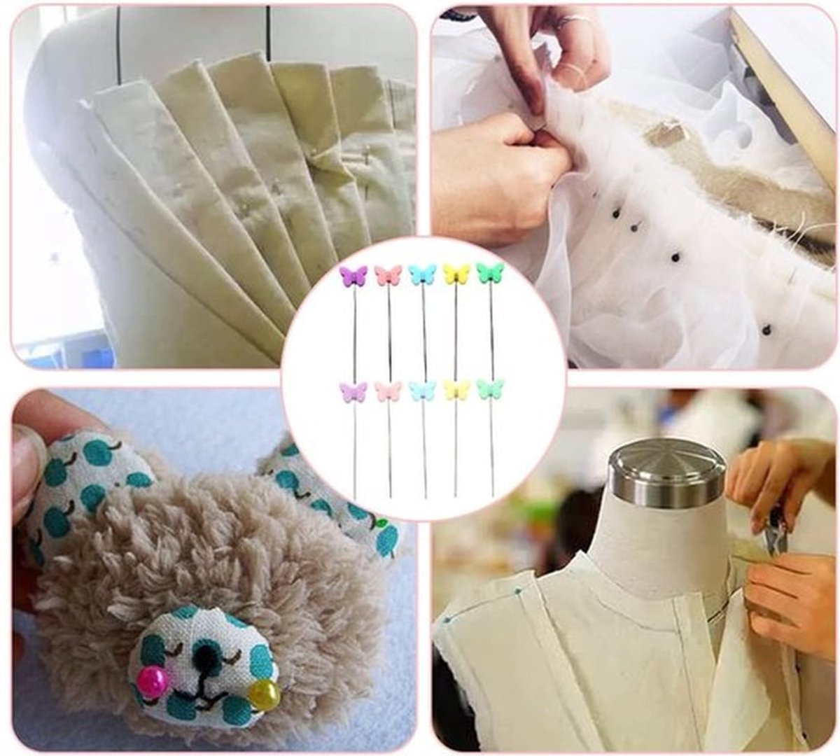 Headpins 200 Stuks - Vlinder Bloem - Accessoires - Creatief - Knutselen - Decoratie