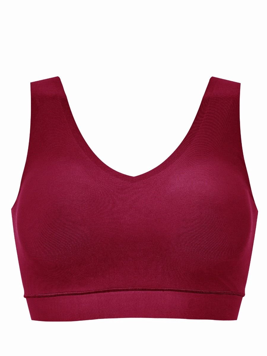 Chantelle softstretch V-Neck Top c16a10-020 Red Raspberry-M/L