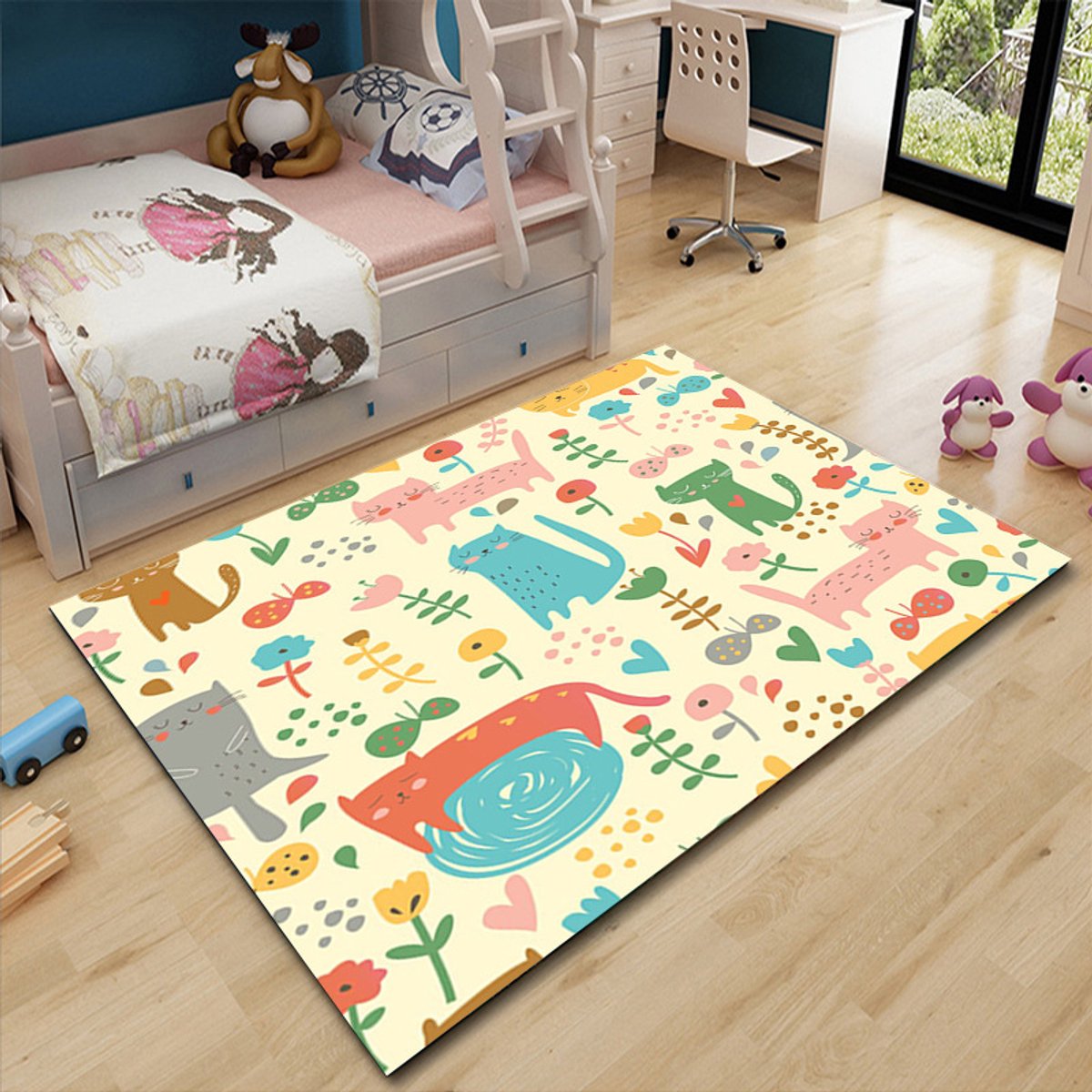 Autospeelmat - Wegtapijt Kinderen - Spelen met Auto's - Antislip Onderkant - 100*160cmsnelweg‑16