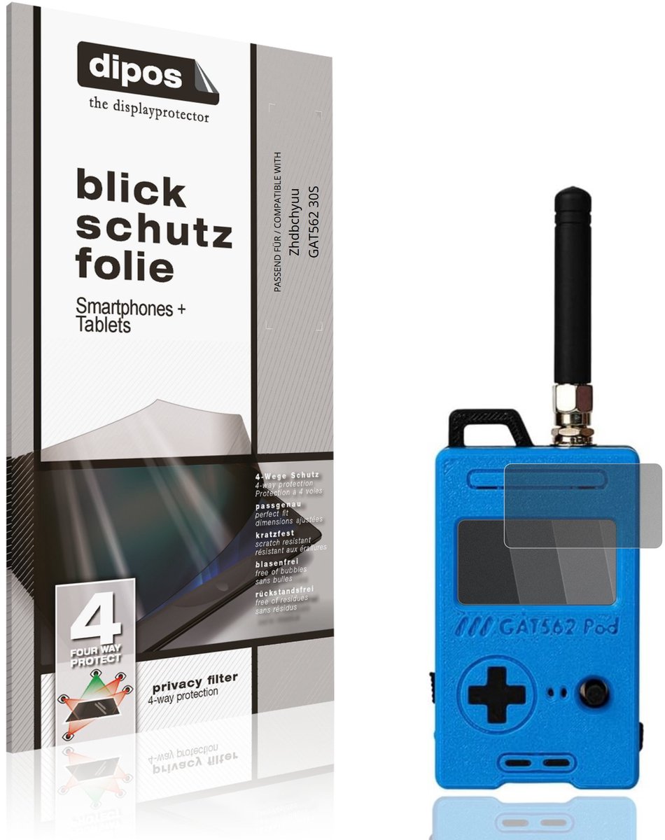 dipos – Matte Privacy Screenprotector geschikt voor Zhdbchyuu GAT562 30S | Anti-Spy Beschermfolie