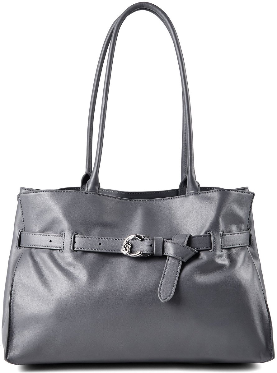 Coccinelle Sabine Schoudertas Leder 36 cm - Dames - stove