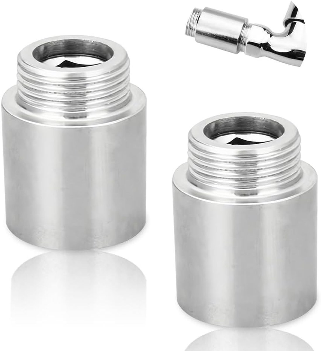 Verlengstuk voor 1/2 Inch DN15 Verbindingsdraad - RVS Tap Extensie 25 mm voor Verwarming en Installatie
