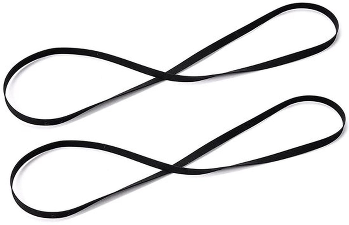 Riemen voor Platenspelers - Hoogwaardig Rubber - 2 Stuks - Duurzaam - Geschikt voor Riemaangestuurde Platenspelers - Lengte 200 mm - Platenspelerband