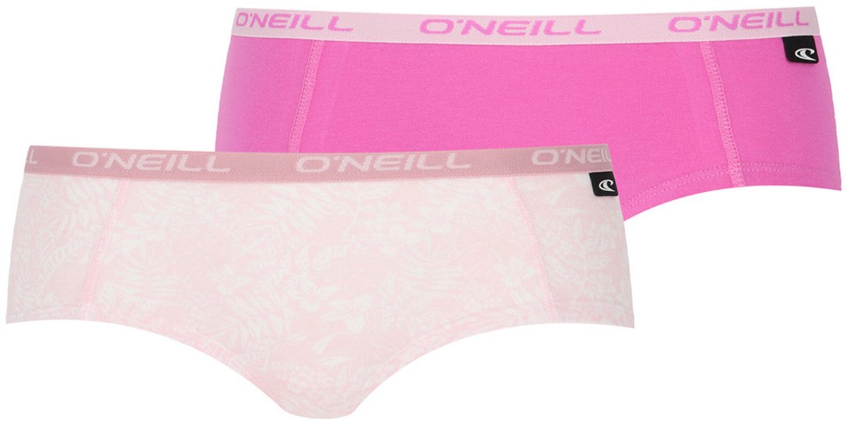 O'Neill 6-Pack – O’Neill Dames Hipster – Ondergoed – Katoen – Island Sky – Roze