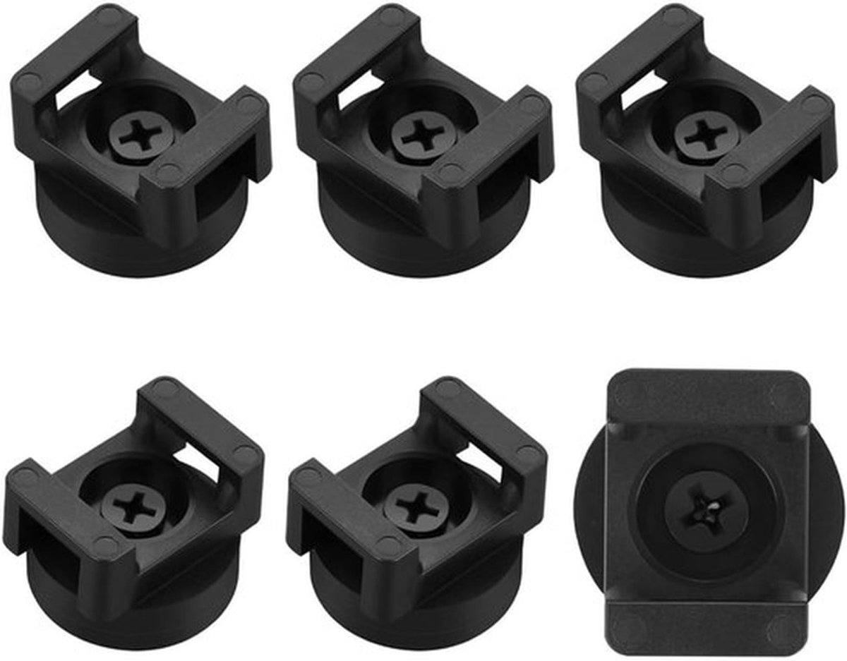 Kabelbinderhouder met magnetische basis - Kabelclips - Kabelorganiser - Kabelklem - Kabelbinders - Zwart TPE materiaal
