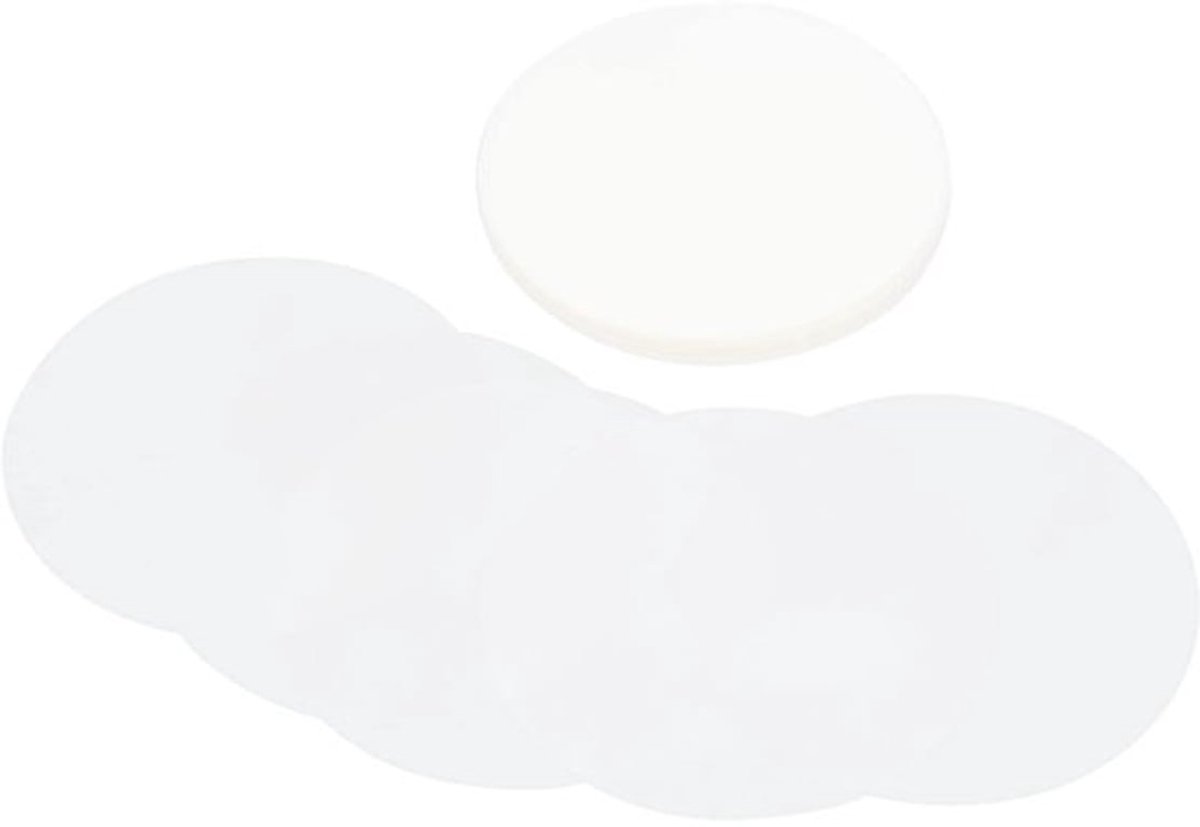 Badgefolie 100 Stuks - Ronde Folieafdekkingen - Transparant PVC - Patroonbescherming - Badge Beschermfolies - Hoogwaardig Materiaal