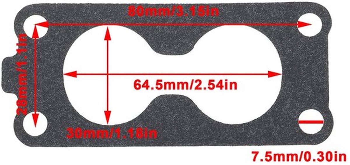 Carburateurpakking - 2 stuks - Compatibel met Kawasaki FH601V/FS641V/FS680V/FH721V - OEM 11060-7024 - Afdichtingsmateriaal - Hoogwaardige kwaliteit - Motorpakking