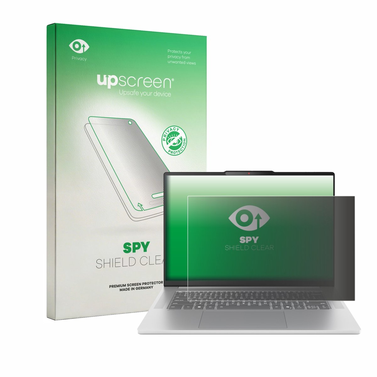 upscreen - privacy screenprotector voor Lenovo IdeaPad Slim 5 15ARP10 15.1" - Folie Beschermfolie Blauwlichtfilter