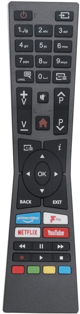 Solidchoice - Vervang Afstandsbediening Compatibel met JVC Smart 4K UHD TV's