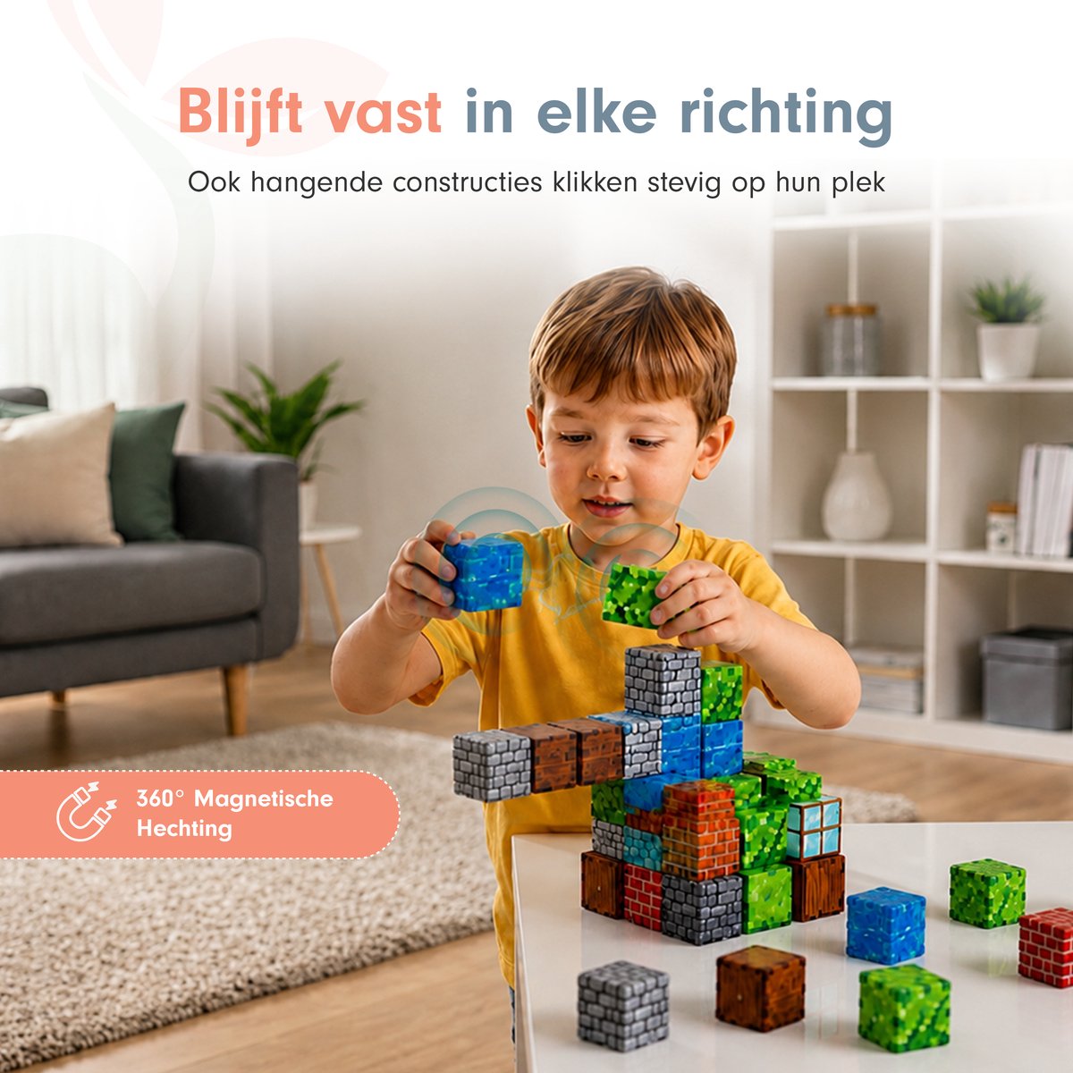 Sweet Sprout Magnetische Blokken - 150 stuks - Speelgoed - Magnetic Tiles - Blokken - Magnetic Cubes - Bouwstenen - Bouw jouw magna wereld - Magneten speelgoed - Constructiespeelgoed — cadeau in Spellen & Speelgoed - foto 3