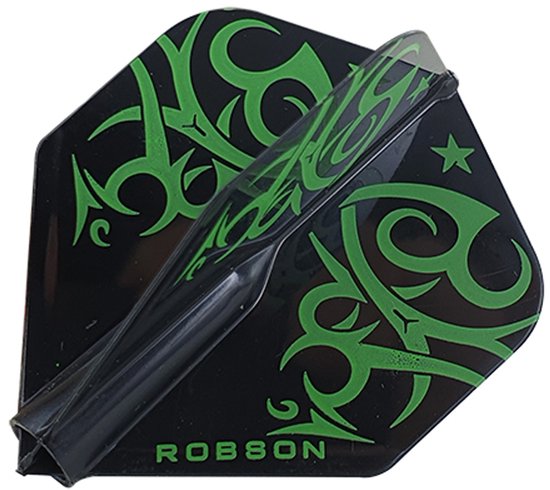Bull's Robson Plus Flight Std. Tribe - Green - Dart Flights van Bull's — afbeelding 3