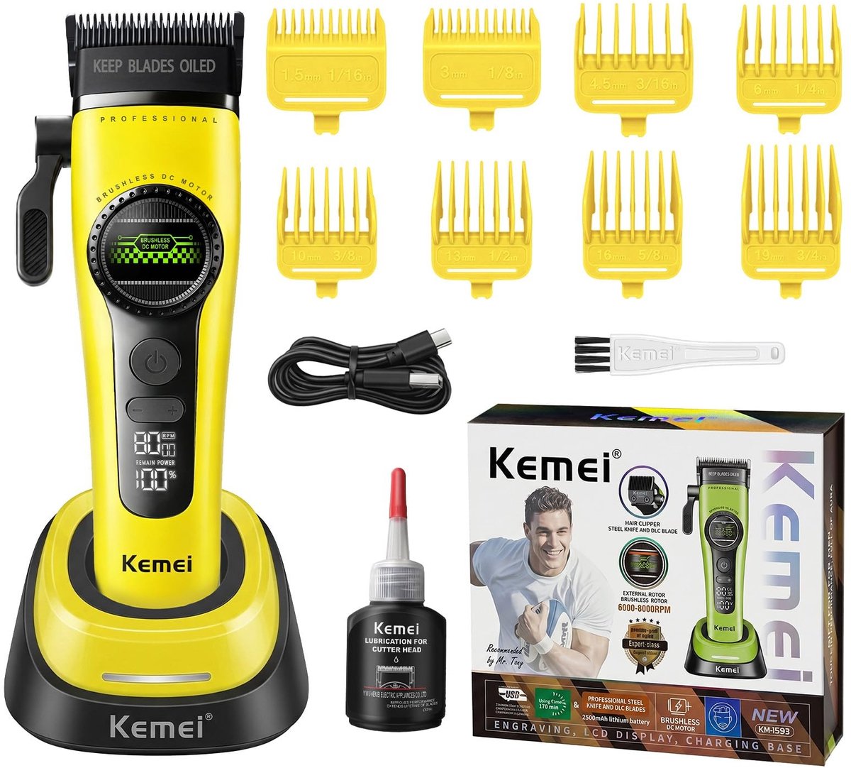 Solidchoice - Professionele Haartrimmer voor Mannen met Stiltefunctie