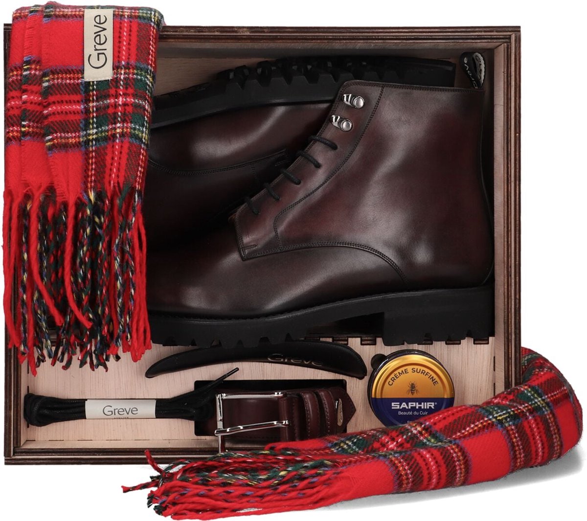 Greve Breda Boots Heren - Bordeaux - Maat 40,5