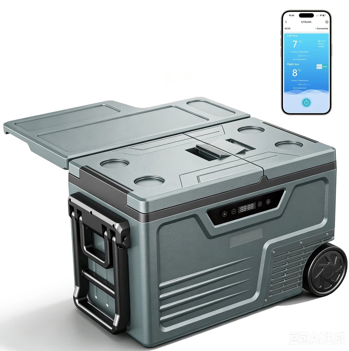 Joorly Koelbox - Koelbox Auto - Met App en Bluetooth besturing - Koelbox Elektrisch 12v 230 Volt - 12V/24V DC 100-240V - Elektrische Koeler voor Reizen