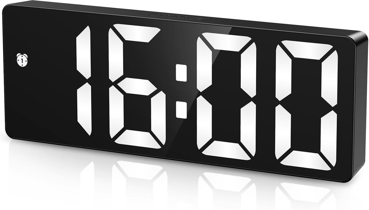 Thijox - Digitale Wekker LED Klok met Temperatuurweergave, Instelbare Helderheid, 12/24-Uurs Weergave, Elektronische Tafelklok voor Slaapkamer, Kantoo