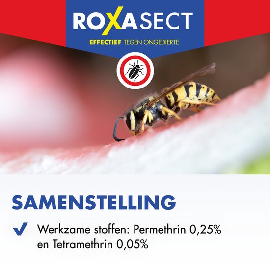 Roxasect Spray tegen Kruipende Insecten en Wespen - Insectenspray - Ongediertebestrijding - Insecten Spray - 400 ml