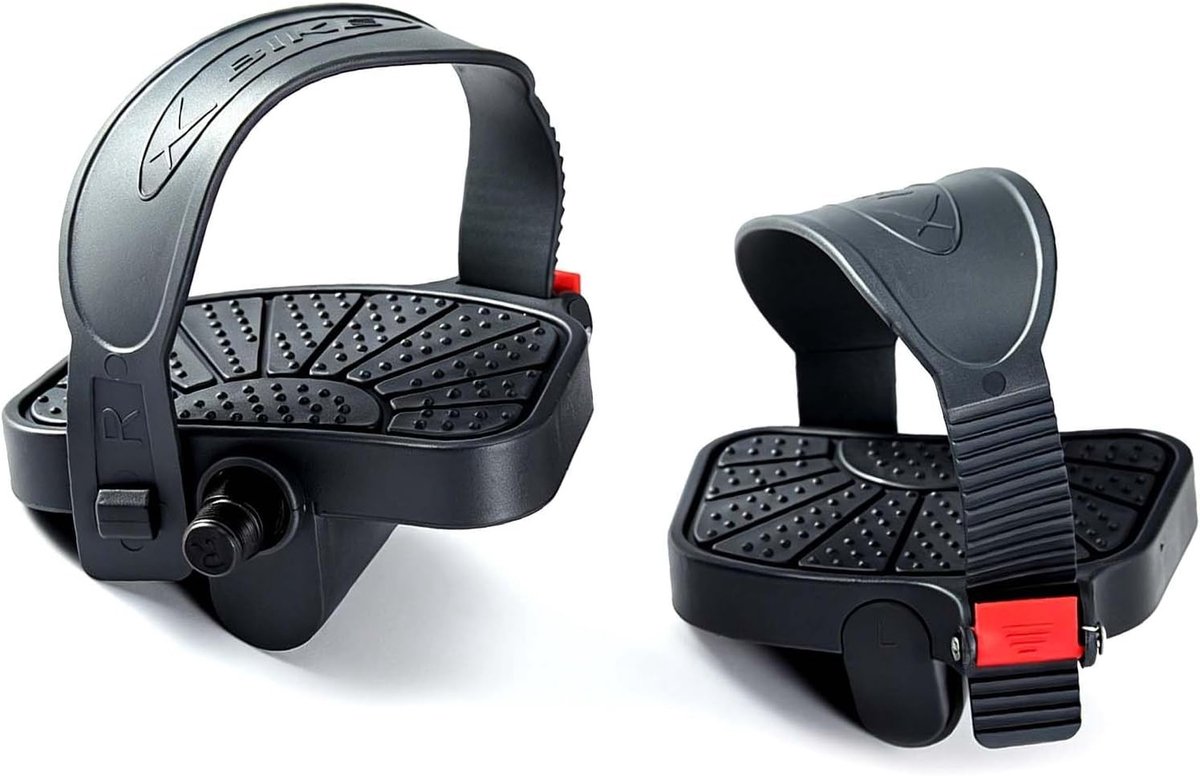 Verstelbare Fietspedalen met Band voor Spinning en Fitness Fietsen - 9/16 Inch, Antislip en Geschikt voor Diverse Fietstypes