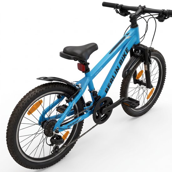 Berlin Bike MTB1 Kids kinderfiets 20 inch - 21 versnellingen - kinderfiets voor 6, 7 en 8 jaar - 20 inch fiets voor jongens en meisjes - blauw van Merkloos — afbeelding 2