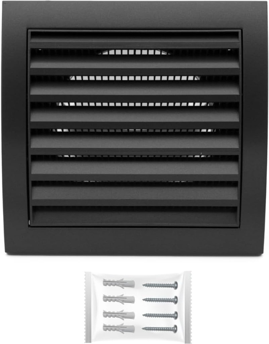 Ventilatierooster met Insectenwering 125 mm - Hoogwaardig ABS voor Efficiënte Ventilatie