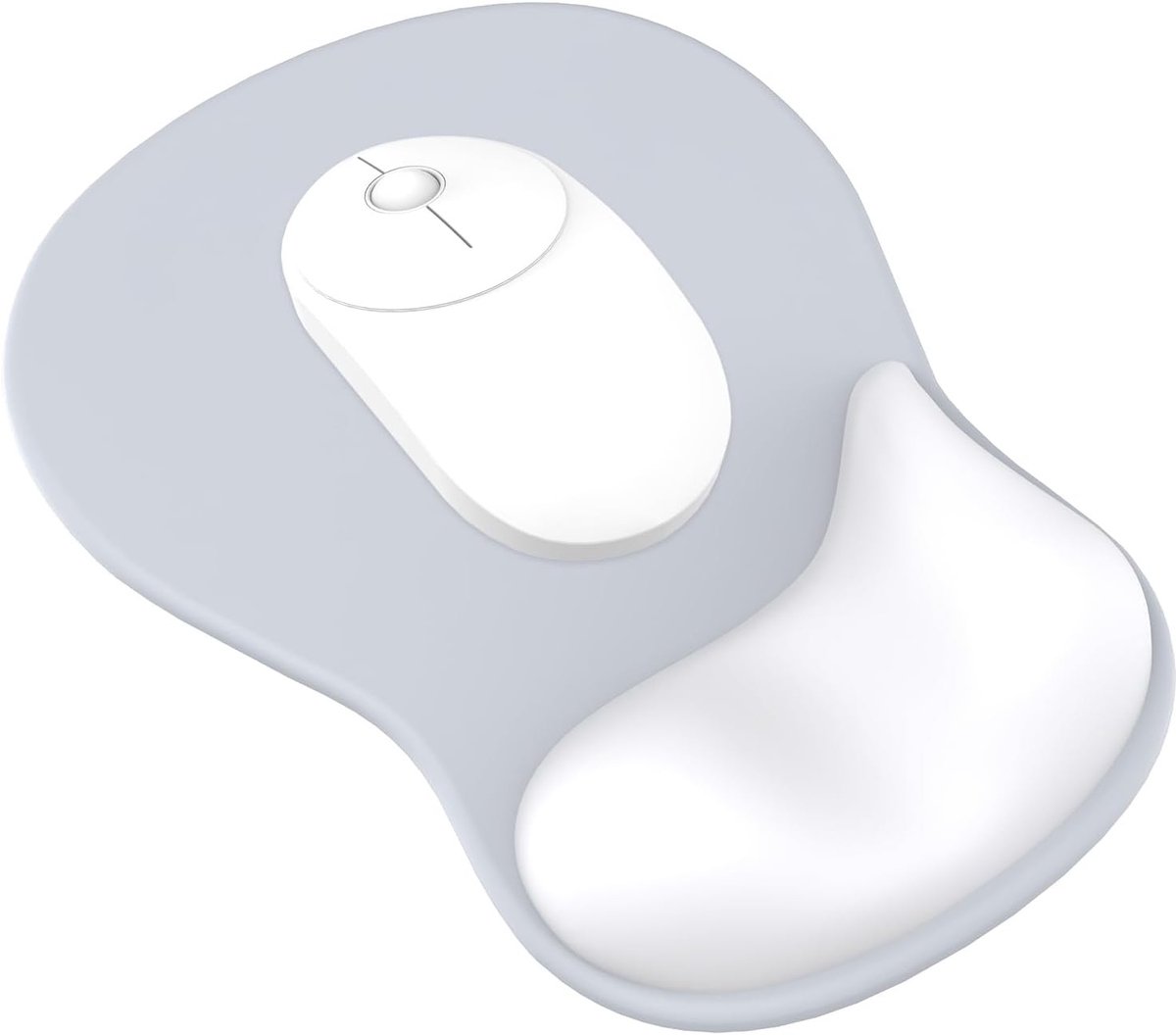 Ergonomische Muismat met Gel Kussen voor Handsteun, Zacht Gel Vulling, Antislip Onderkant en Verhoogd Ontwerp voor Comfortabel Gebruik