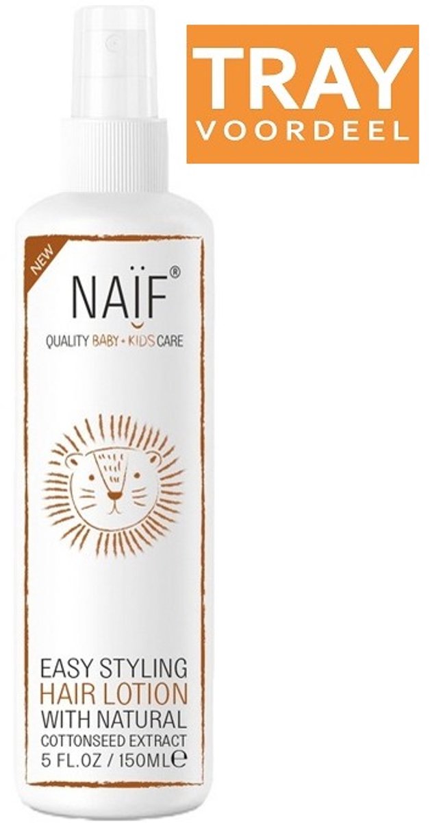 NAIF BABY & KIDS EASY STYLING HAIR LOTION BABYHAARLOTION 6 X 150 ML