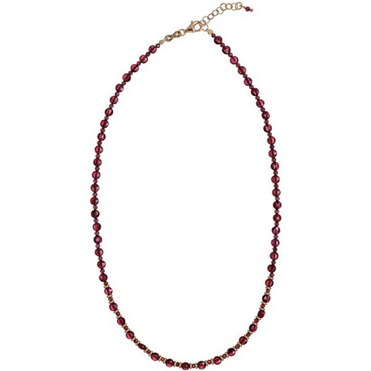 ALISIA AL4263 GOLD-PLATED KETTING MET GRANAAT 1 STUK