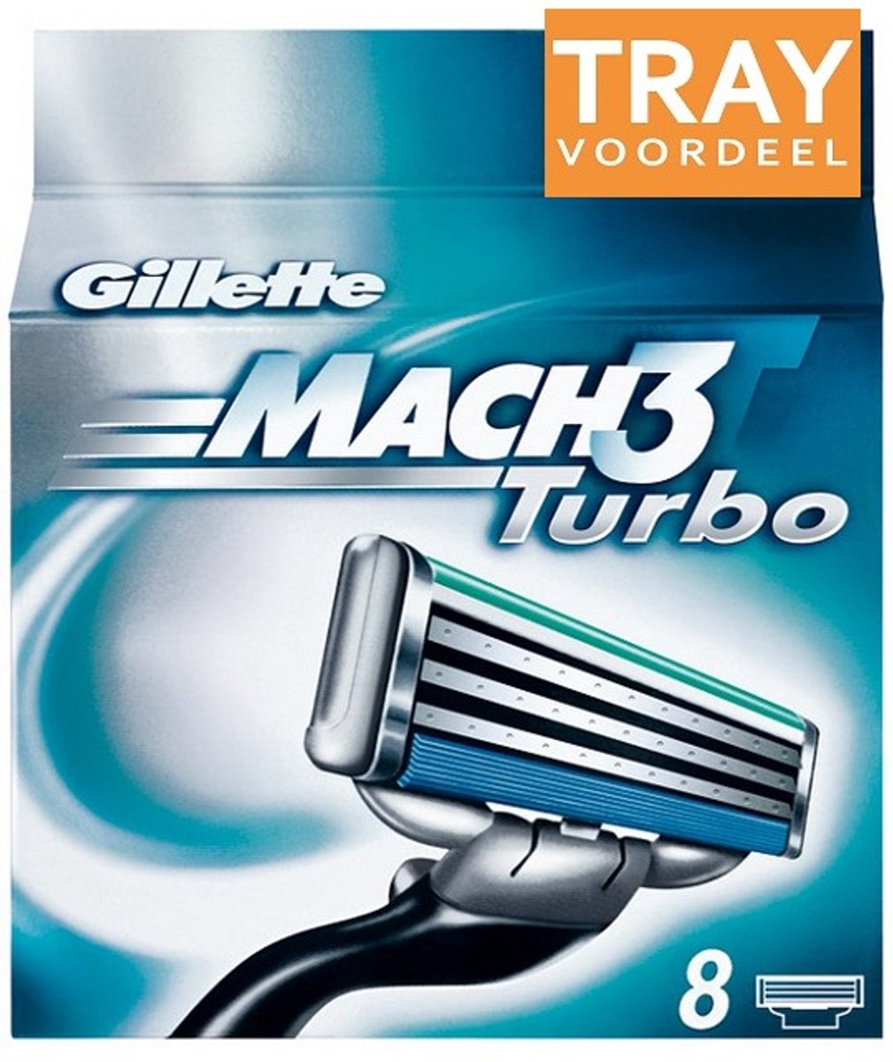GILLETTE MACH 3 TURBO SCHEERMESJES 10 X 8 STUKS