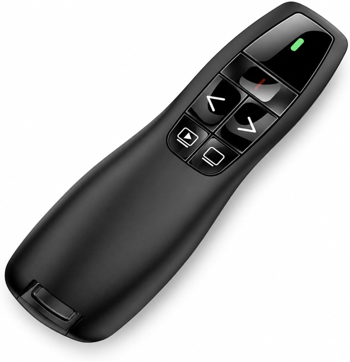 Thijox - Ergonomische Draadloze Afstandsbediening voor PowerPoint Presentaties, 2,4 GHz met USB-ontvanger, Rode Lichtwijzer, Ideaal voor Computer, PC