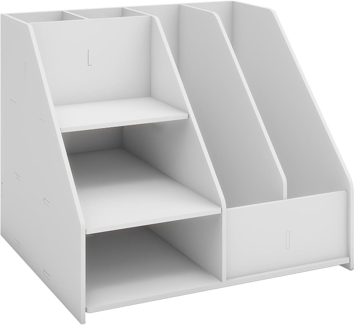 SnelShoppen - Multifunctionele Bureau Organizer, PVC Documenthouder, A4 Briefbak, Opbergbak, Map Rack, Praktische Opbergruimte voor Kantoor, Thuis en