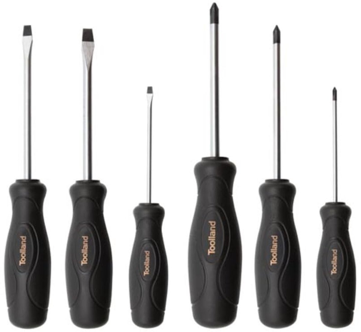 SnelShoppen - Schroevendraaierset 6-delig, Sleuf/Phillips, Chroom-Vanadium, Gemagnetiseerde Punt, Handgereedschap voor Klussen, Thuis, Tuin en Hobby