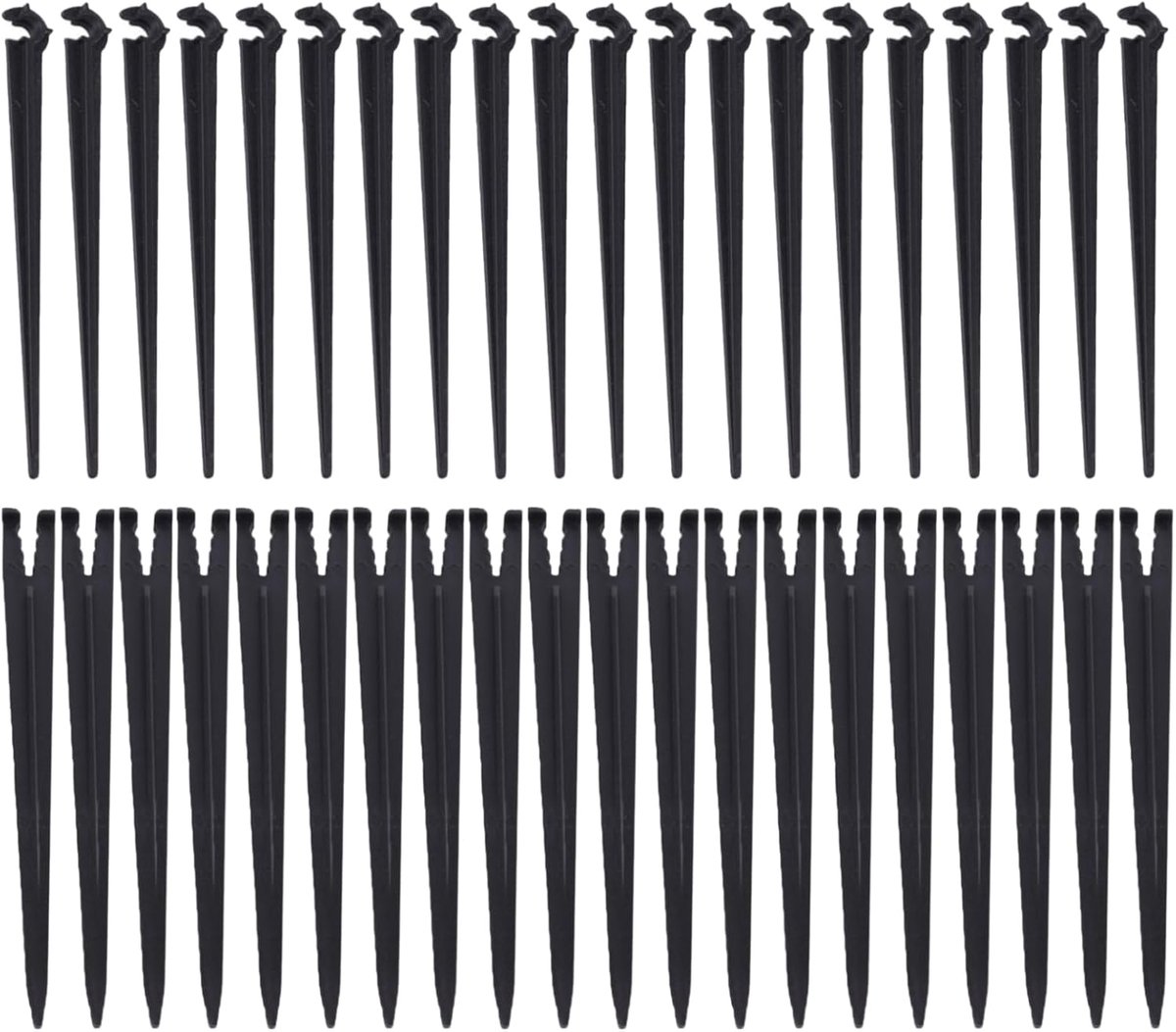 SnelShoppen - 40pcs Micro Drip Tube Holders voor Drip Irrigation, Ondersteuningen voor 4/7mm Slang, Duurzaam Plastic, Ideaal voor Groentetuin en Kasse