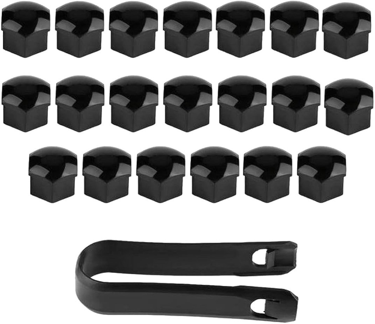 Dailygoods- Wielmoerdoppen 20 stuks - 17 mm Stofdichte Velgafdekking - Zeskantfineer Chroom - Moerdoppen - Verwijderingsgereedschap - Duurzaam Materiaal - Wielafdekking