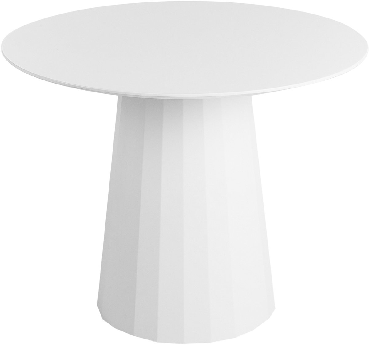 PLATO - Ronde eettafel - Wit - 100 cm - MDF