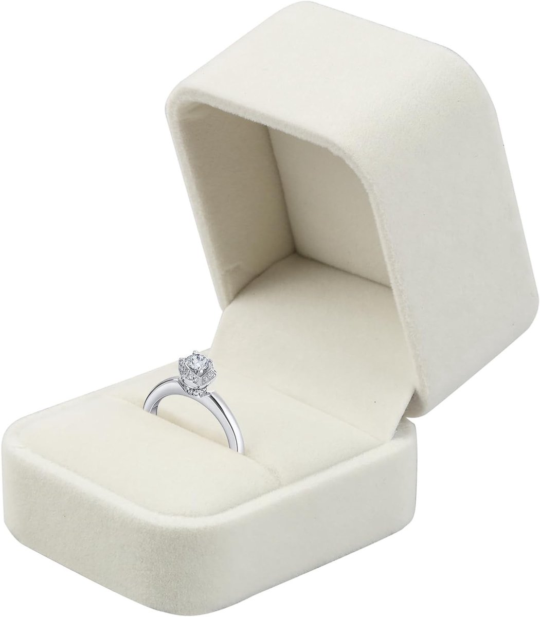 Elegante opbergdoos voor sieraden, perfect voor trouwringen, verlovingen en Valentijnsdag, ruimtebesparend en ideaal voor cadeauverpakking en presentatie