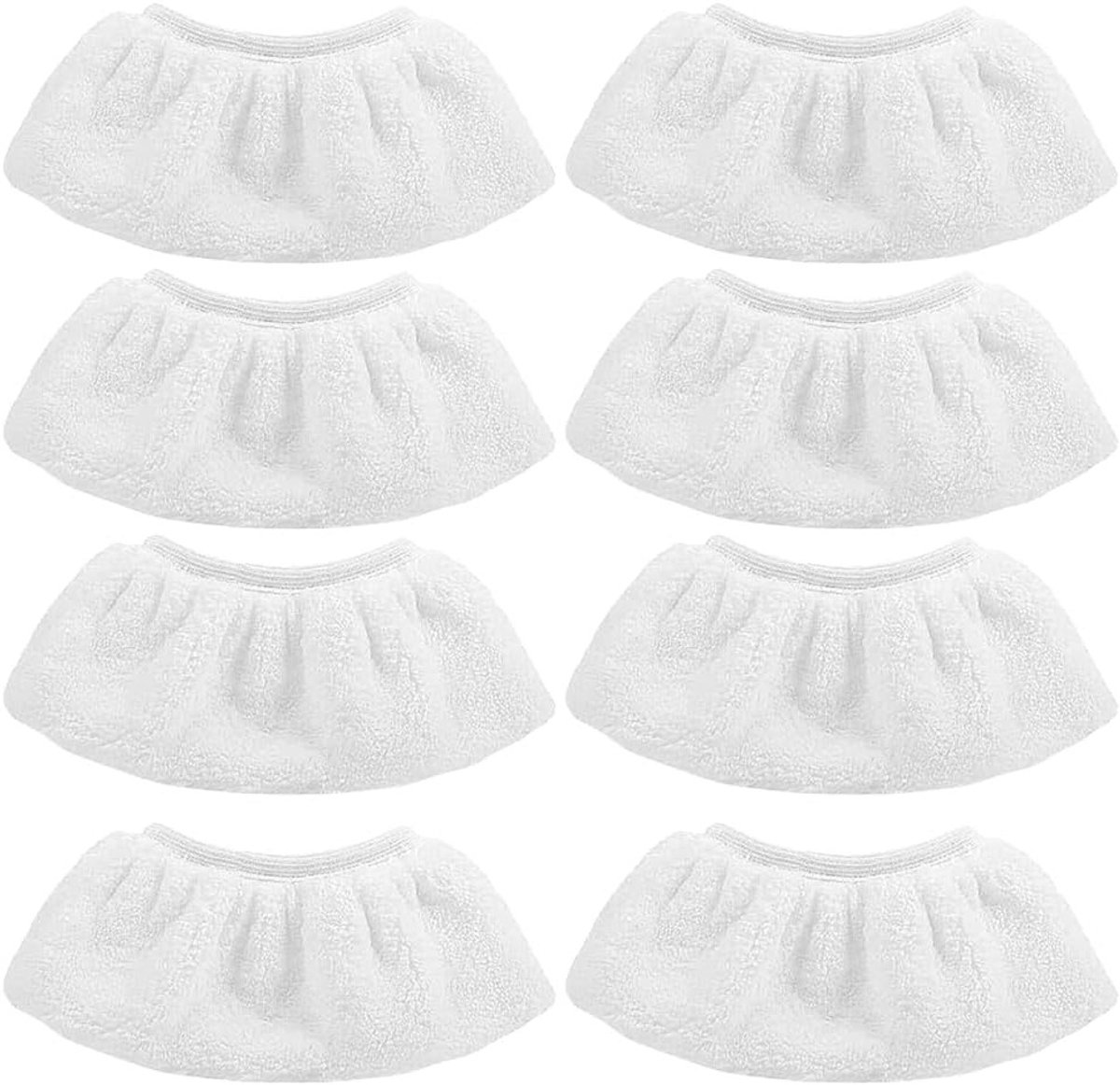 Stoomreiniger accessoires 8 stuks - reservehoezen - compatibel met meeste stoomreinigers - optimale reiniging - ShopVlot