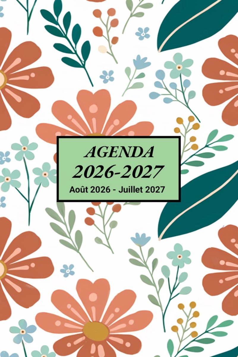 SnelShoppen - Agenda Journalier 2026 2027 A5 - Professionele Planificateur 365 Dagen met Uren - 1 Pagina per Dag - Uren van 07h00 tot 21h00 - Frans